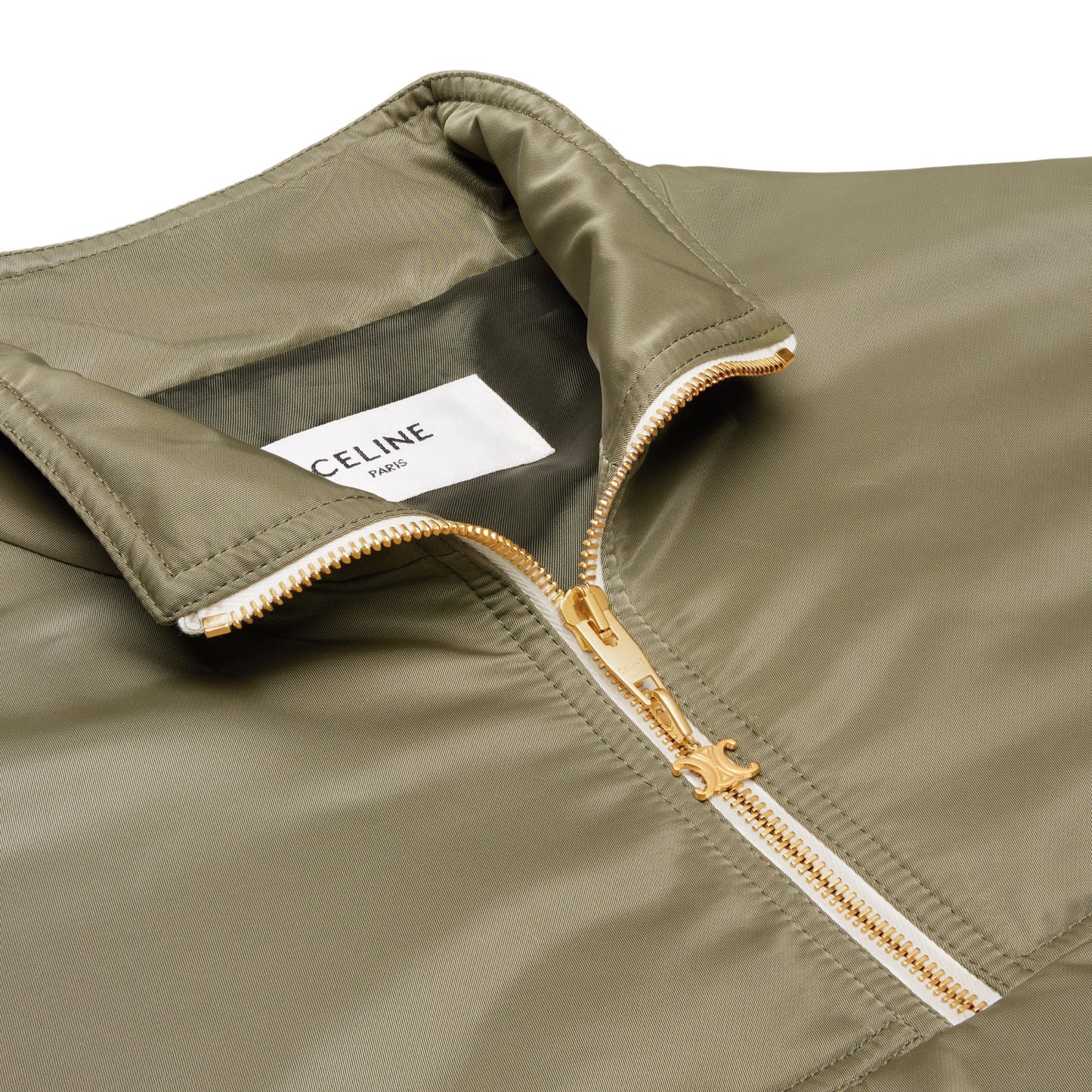 Celine Bi-Material Jacket with Celine Print in Cashmere Shearling (Women's)