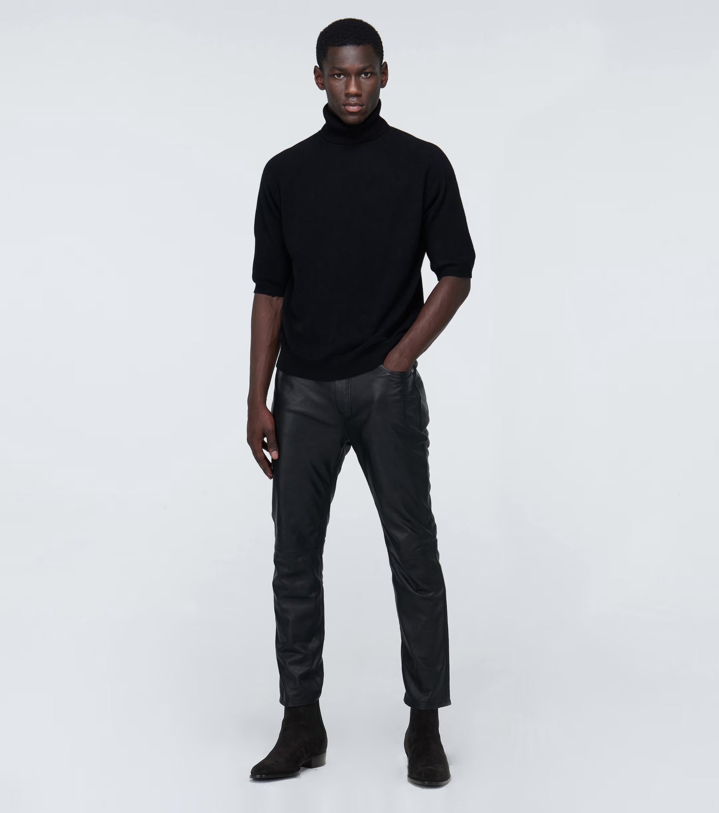 Saint Laurent Wyatt Chelsea Boots in Suede