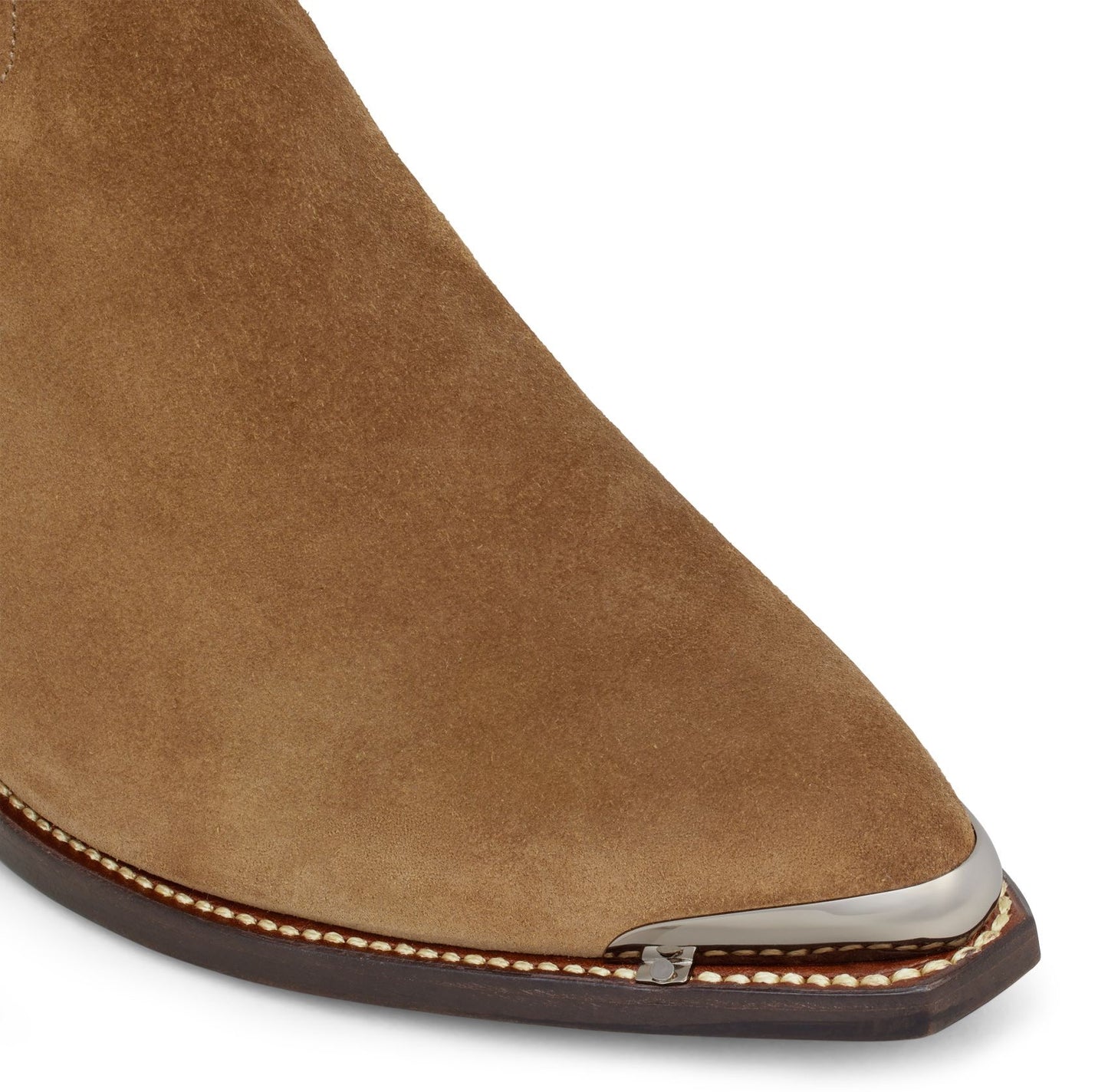Celine Cruiser Chelsea Boots in Suede Calfskin with Metal Toe