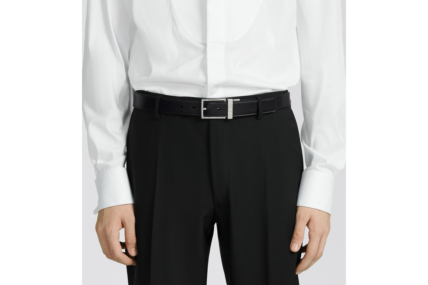 Dior Reversible Belt in Smooth Calfskin Leather