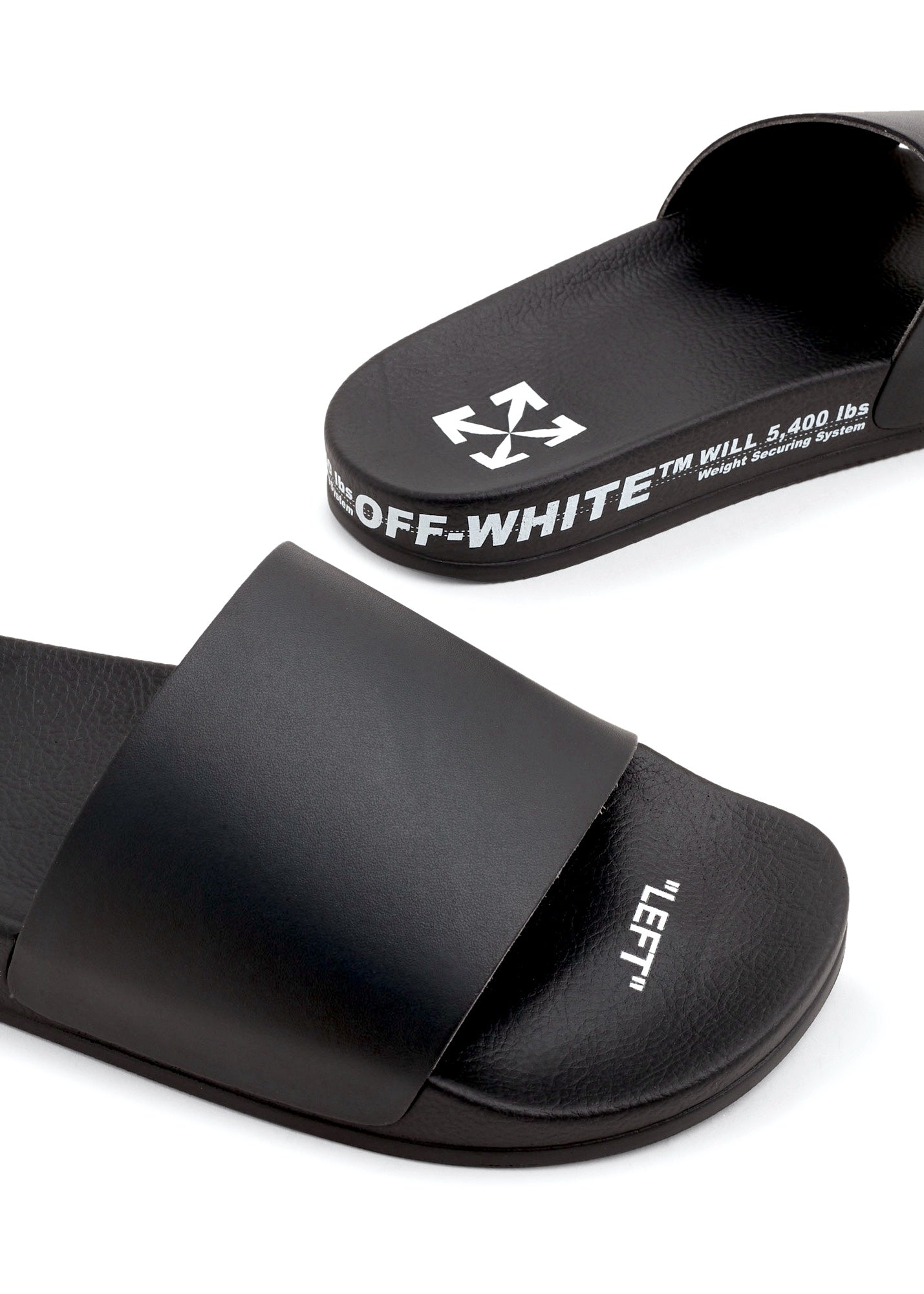 Off-White Industrial Belt Pool Sliders