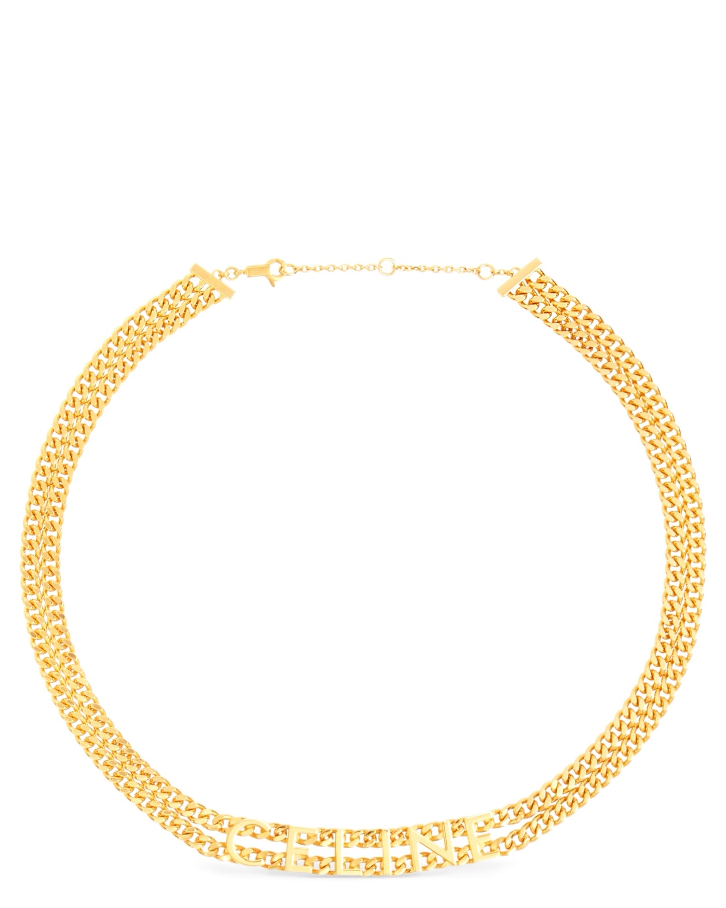 Celine Gourmette Necklace in Brass with Gold Finish
