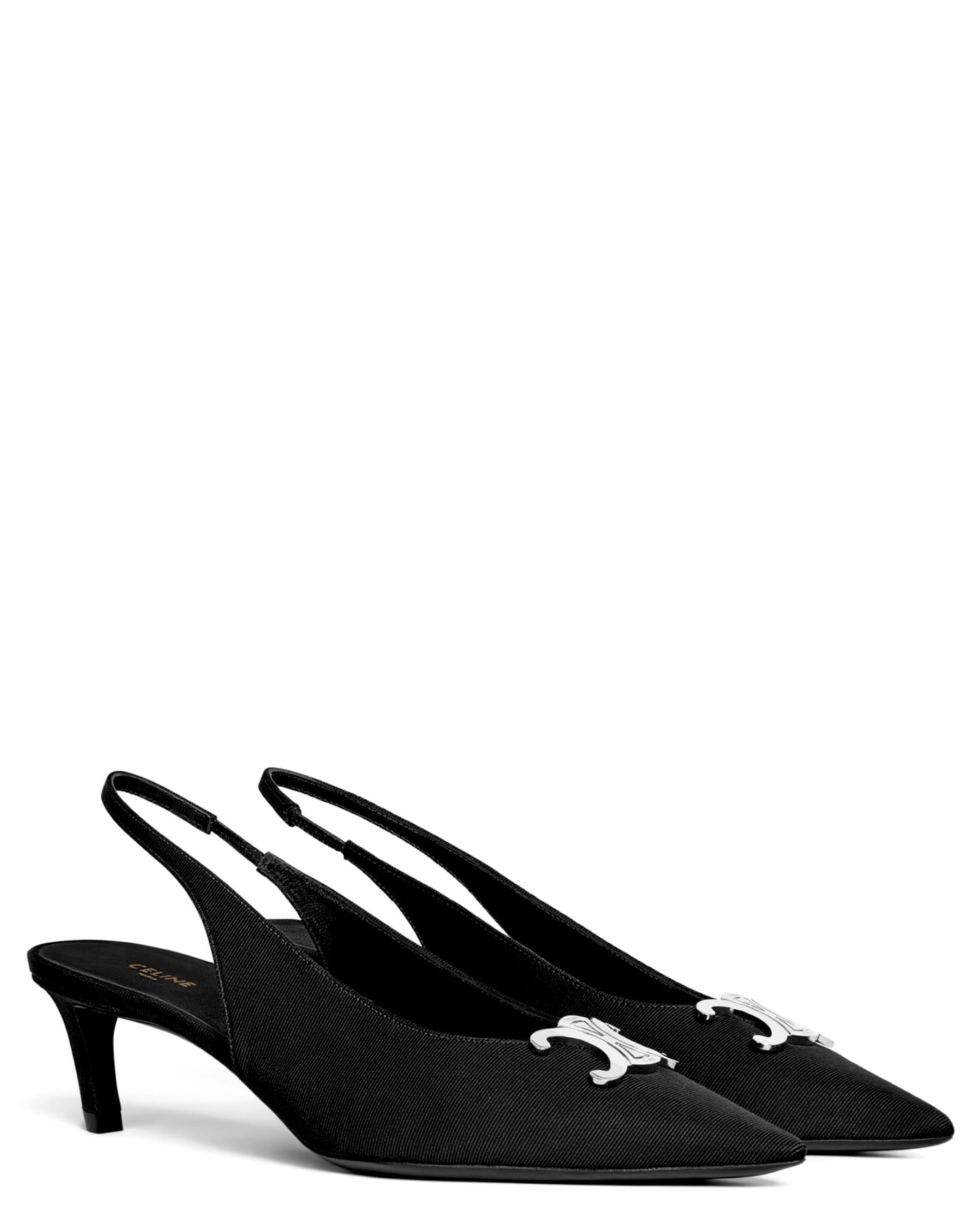 Celine Alma Triomphe Slingback in Gros-Grain