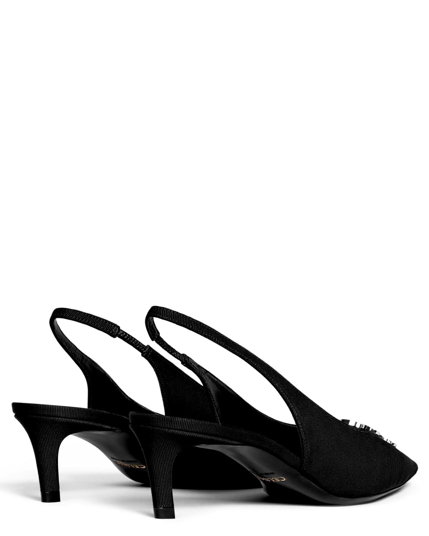 Celine Alma Triomphe Slingback in Gros-Grain