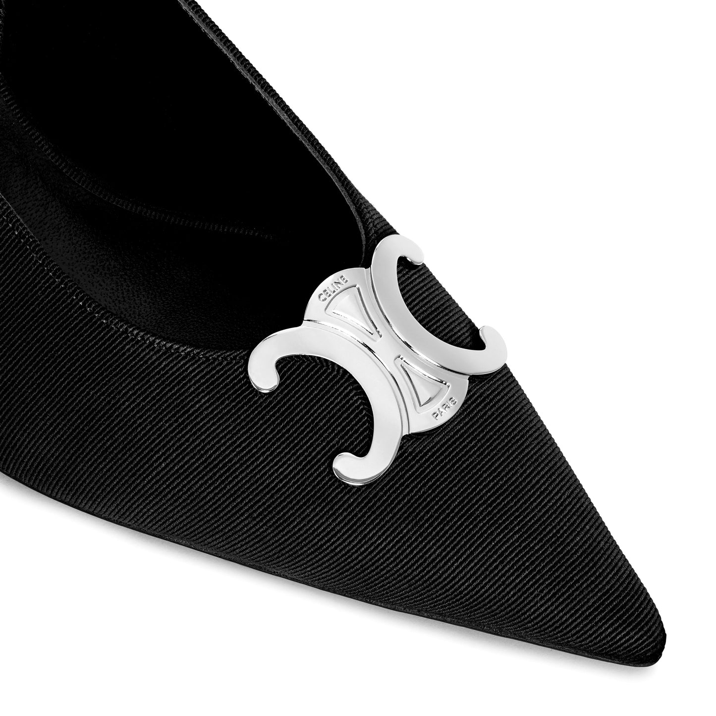 Celine Alma Triomphe Slingback in Gros-Grain