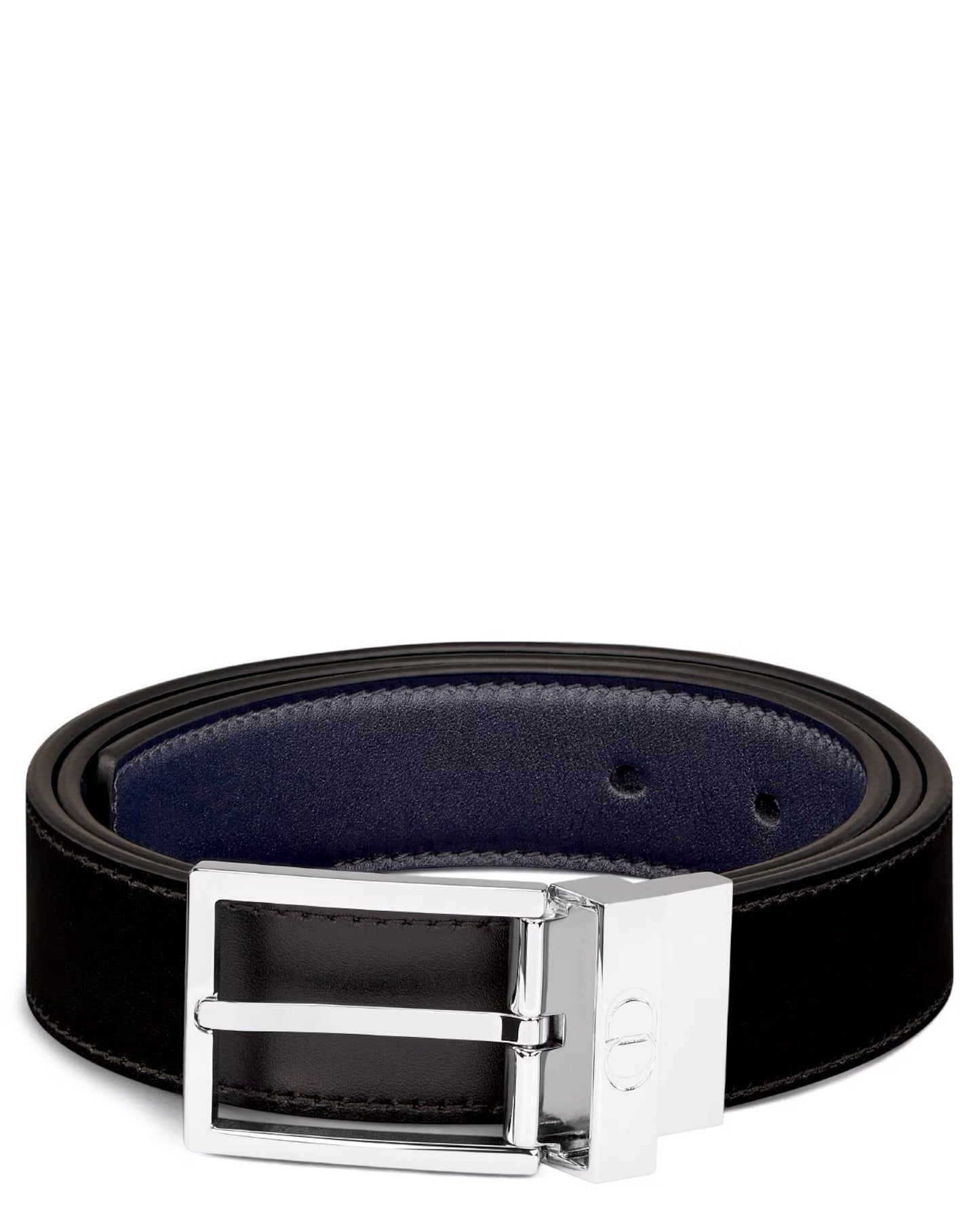 Dior Reversible Belt in Smooth Calfskin Leather