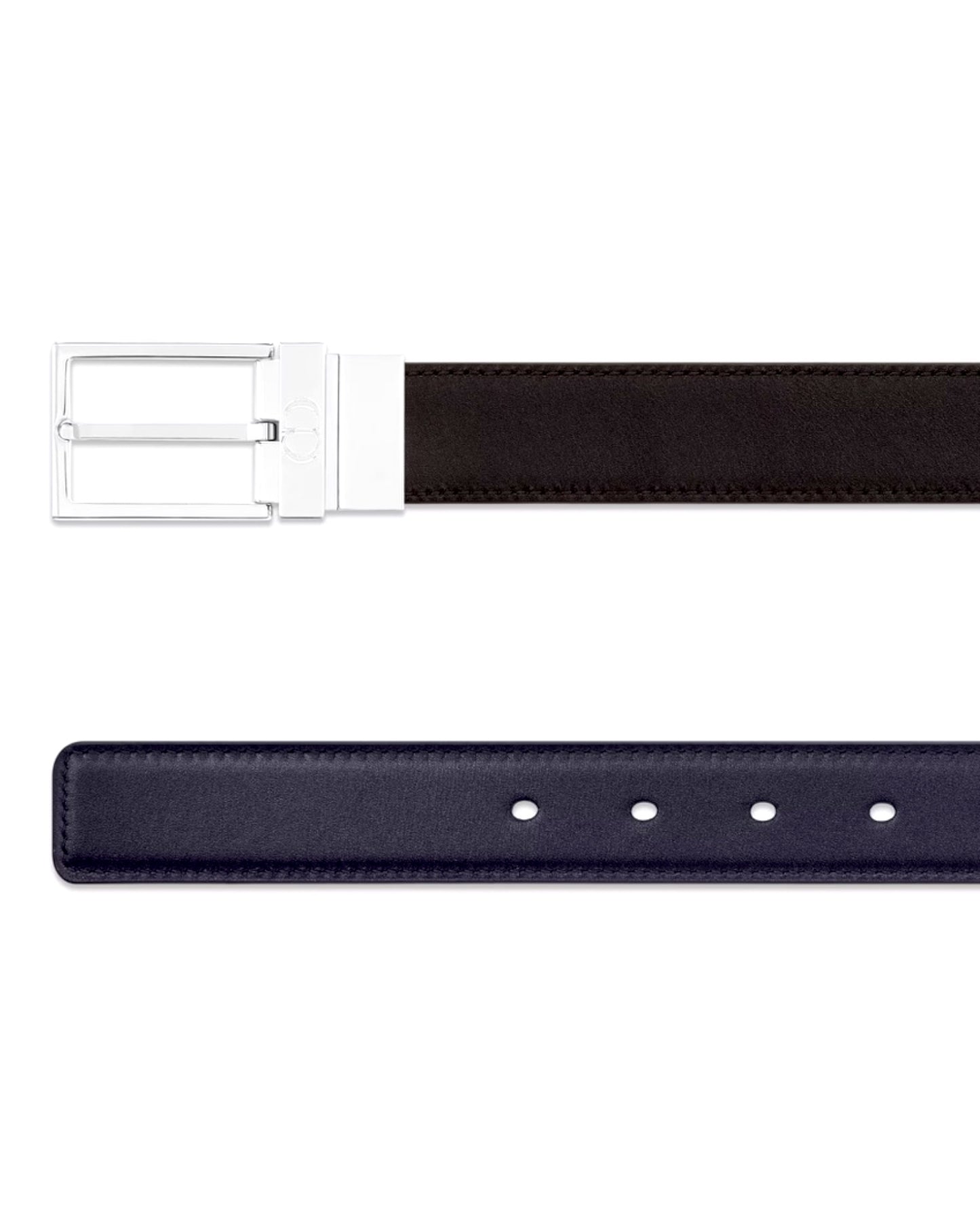 Dior Reversible Belt in Smooth Calfskin Leather