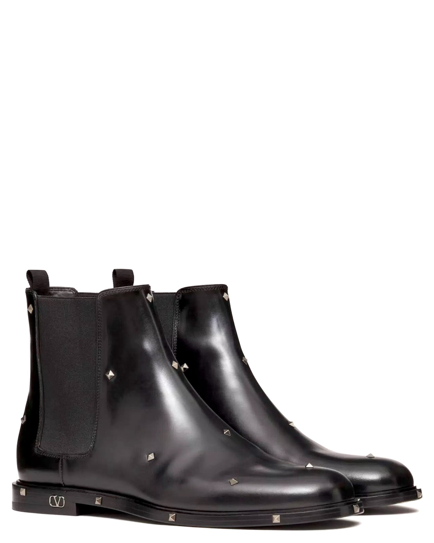Valentino Garavani Aristopunk Stud Calfskin Ankle Boots