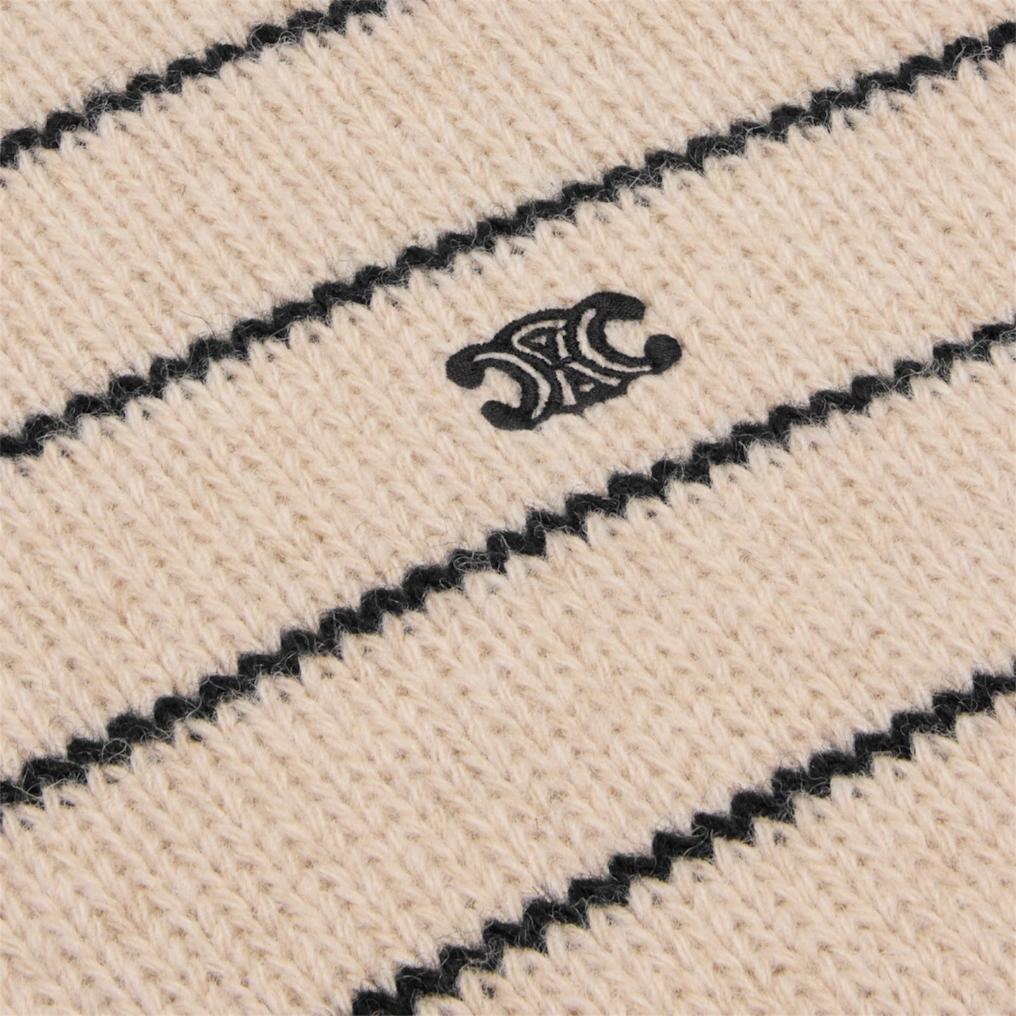 Celine Triomphe Crewneck Sweater in Striped Wool (Men's)