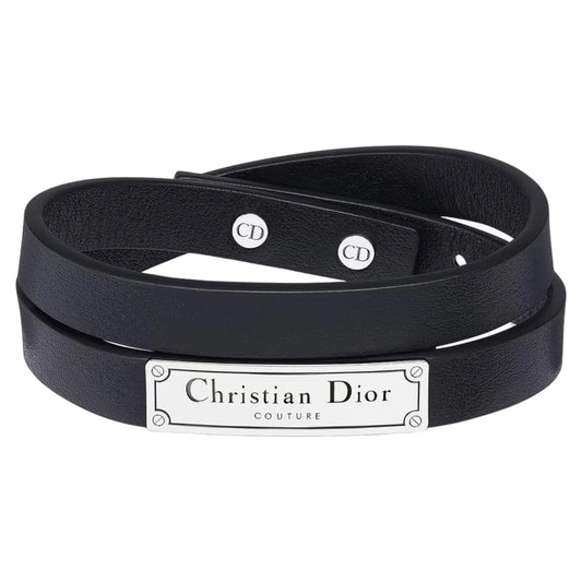 Dior Couture Leather Double Bracelet