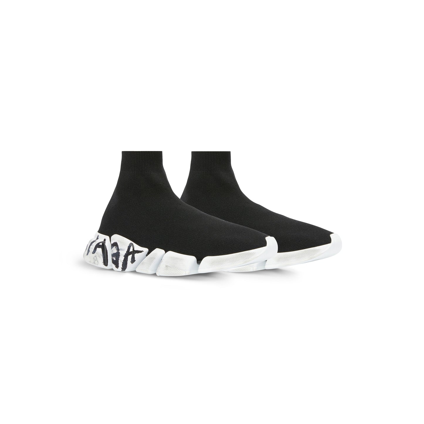 Balenciaga Speed 2.0 Graffiti Recycled Knit Sneakers