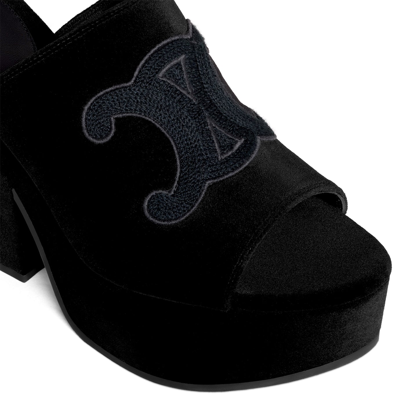 Celine Elena Mule In Velvet (Women's)