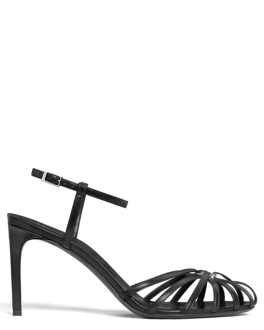 Celine Triomphe Sandal in Calfskin & Strass