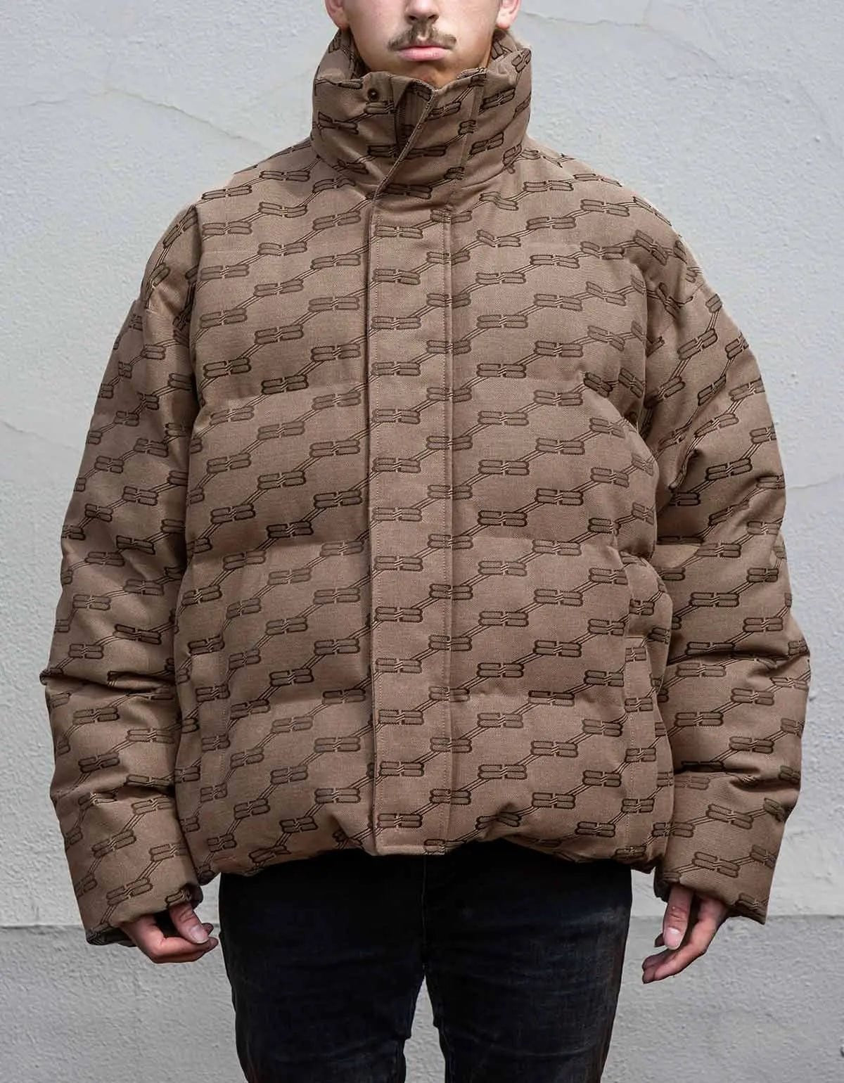 Balenciaga All-Over BB Monogram Puffer Jacket