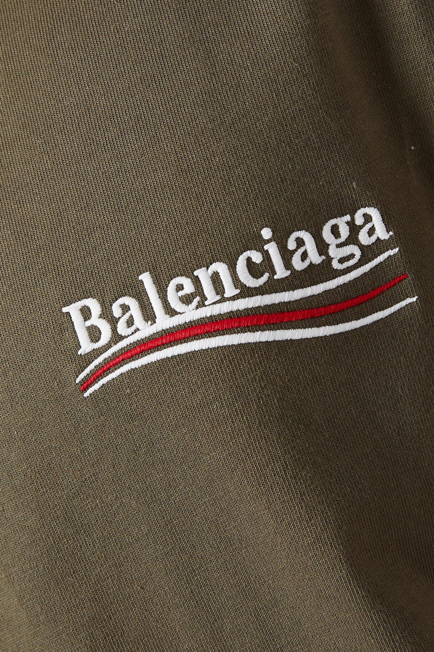 Balenciaga Political Embroidered Logo T-Shirt