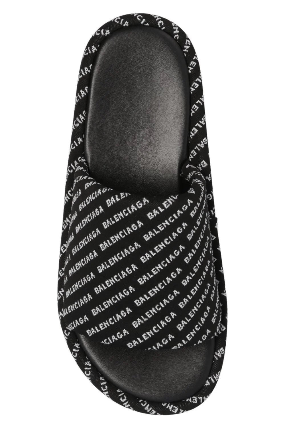 Balenciaga 'All-Over Jacquard' Rise Platform Slides