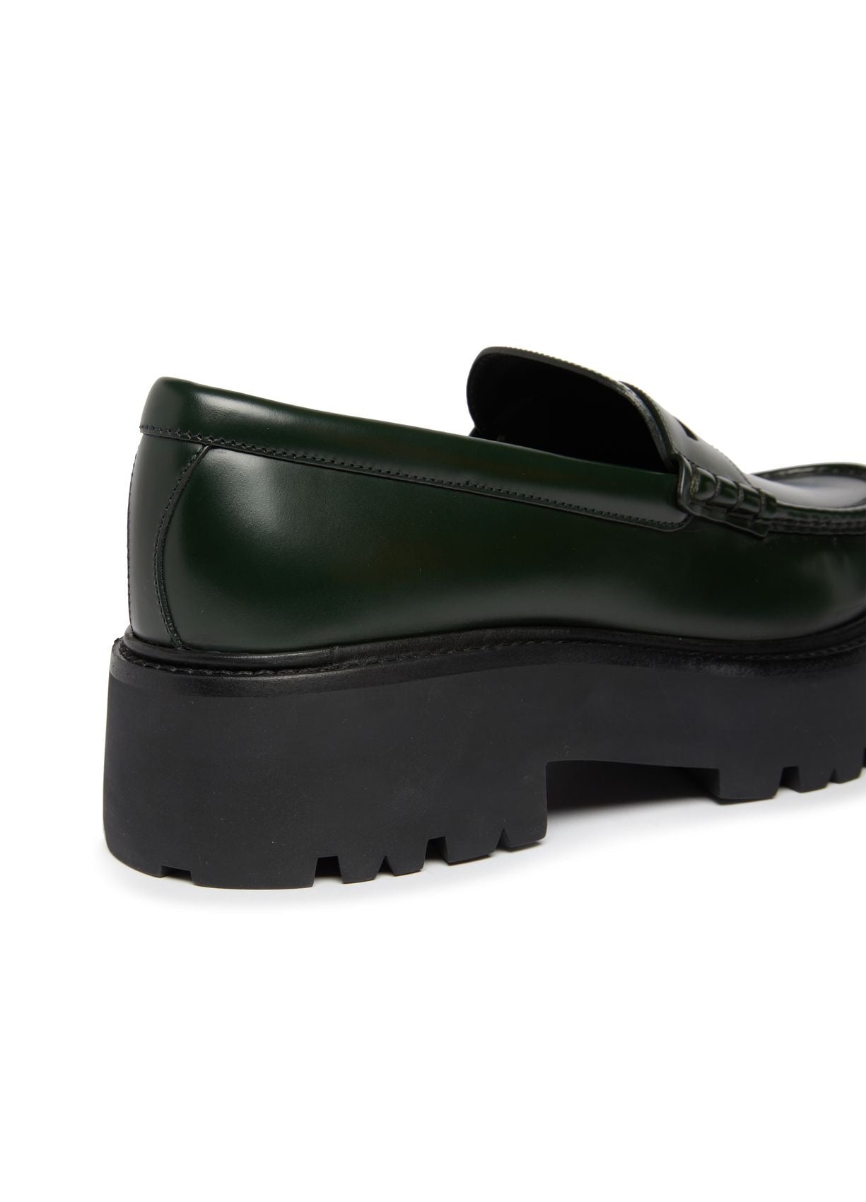 Celine Bulky Polished Bull Penny Loafers