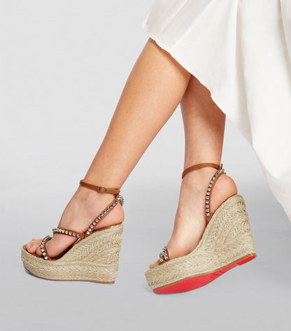 Christian Louboutin Mafaldina Zeppa 120 Wedge Sandals