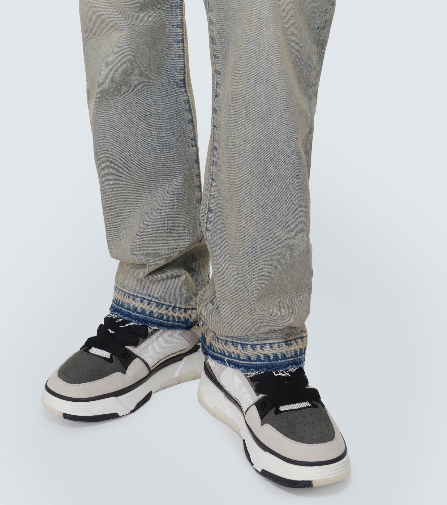 Amiri Release Hem Straight Jeans