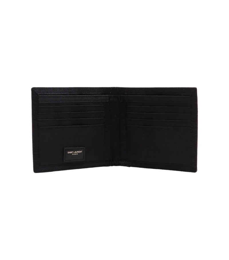 Saint Laurent Nylon Nuxx Logo Print Wallet