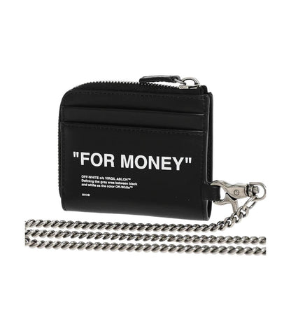 Off-White Quote Leather Chain Wallet