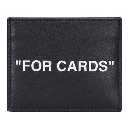 Off-White Quote Leather Card Case