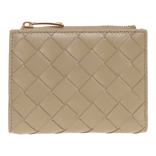 Bottega Veneta Small Intrecciato Bi-Fold Zip Wallet