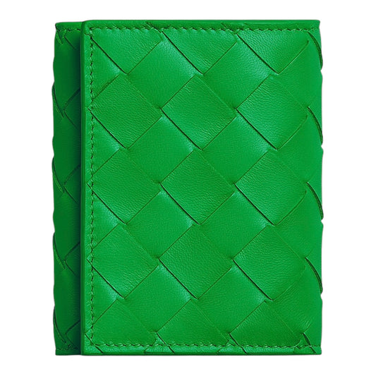 Bottega Veneta Small Intrecciato Tri-Fold Zip Wallet