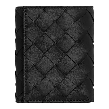 Bottega Veneta Small Intrecciato Tri-Fold Zip Wallet