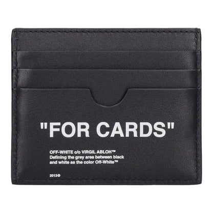 Off-White Quote Leather Card Case