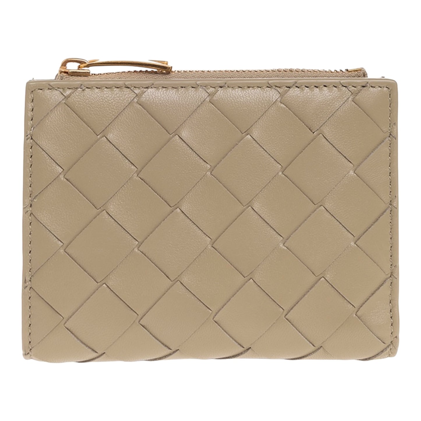 Bottega Veneta Small Intrecciato Bi-Fold Zip Wallet