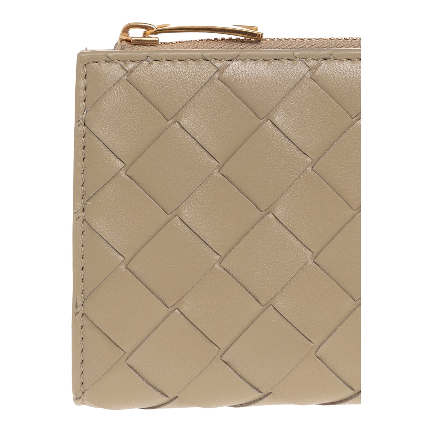 Bottega Veneta Small Intrecciato Bi-Fold Zip Wallet