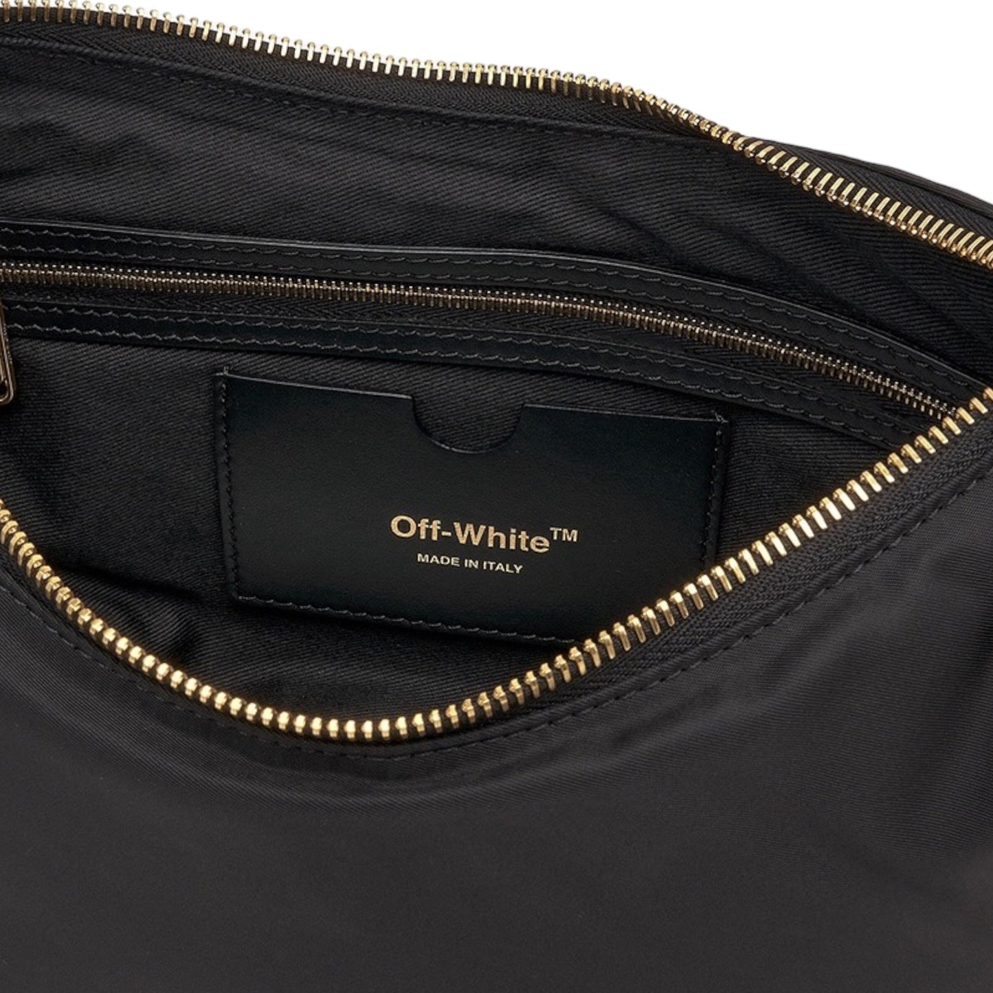 Off-White Paperclip Nylon 28 Hobo Bag