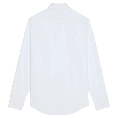 Celine Loose Shirt with Drugstore Collar and Edge-Stitching in Cotton Poplin