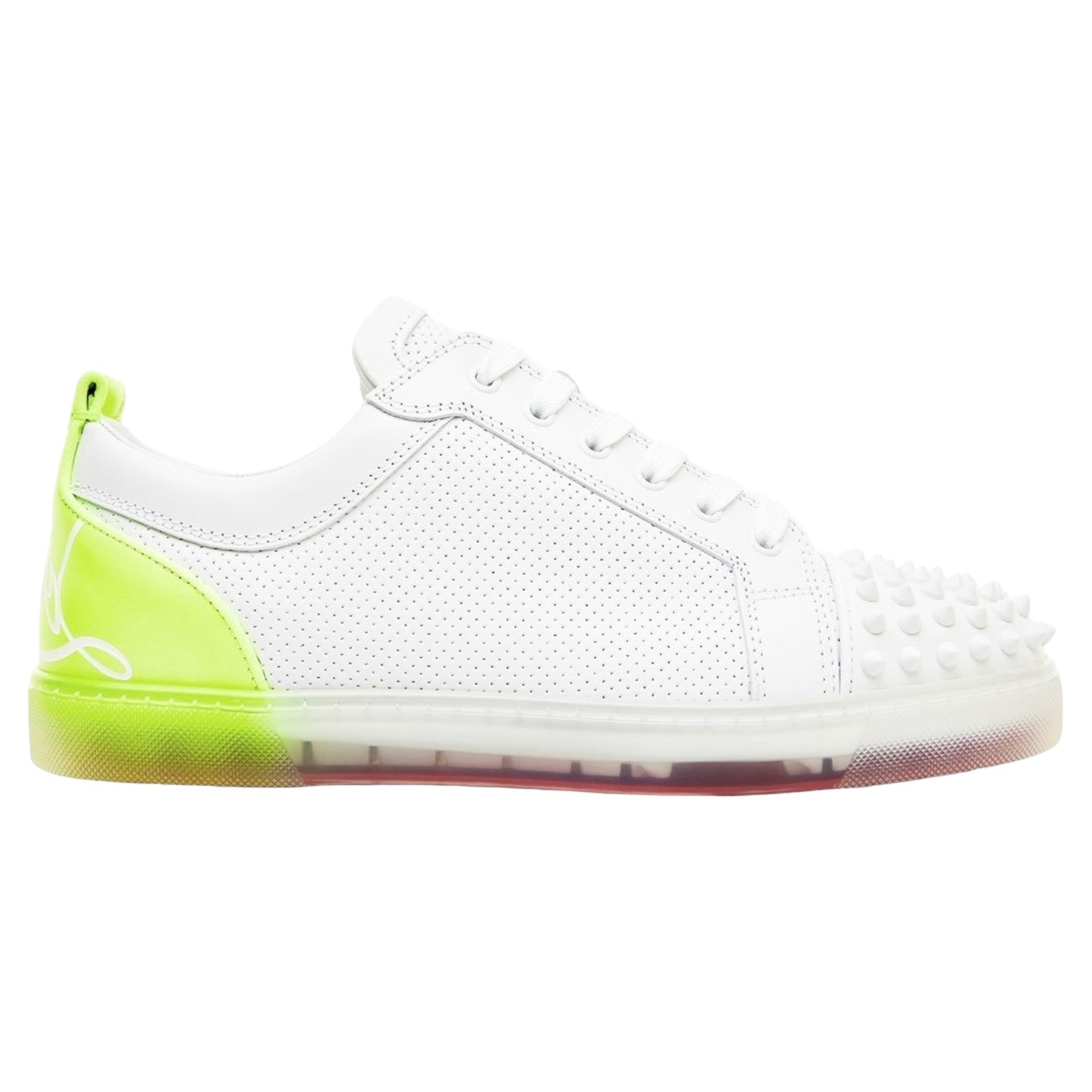 Christian Louboutin Fun Louis Junior Spikes Flat Sneakers