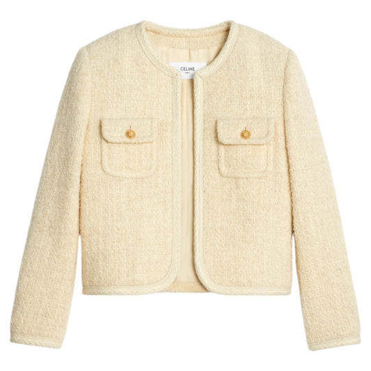Celine Chelsea Jacket in Light Tweed (Women's)