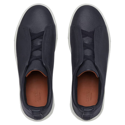 Zegna Deerskin Triple Stitch Sneakers