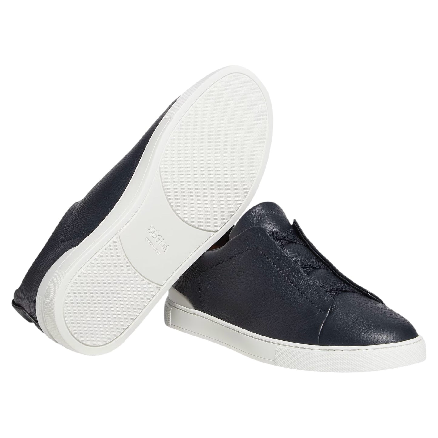 Zegna Deerskin Triple Stitch Sneakers