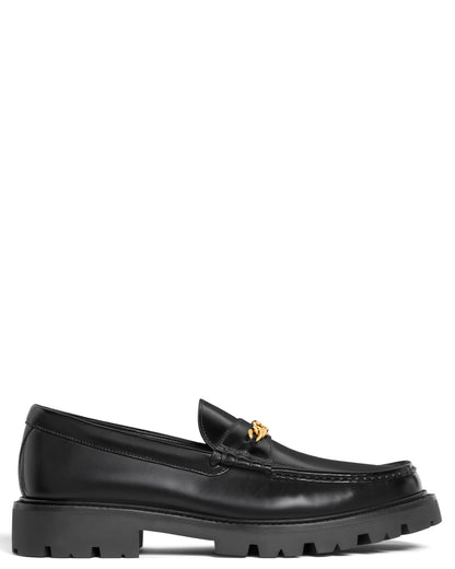 Celine Margaret Triomphe Loafer in Polished Bull