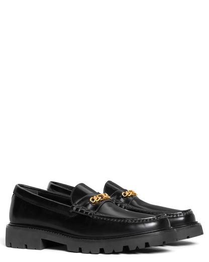 Celine Margaret Triomphe Loafer in Polished Bull