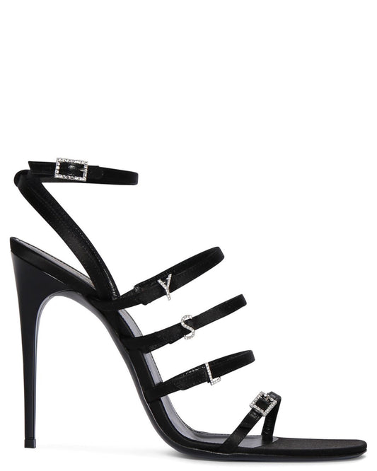 Saint Laurent 110mm Jerry Crepe Satin Sandals