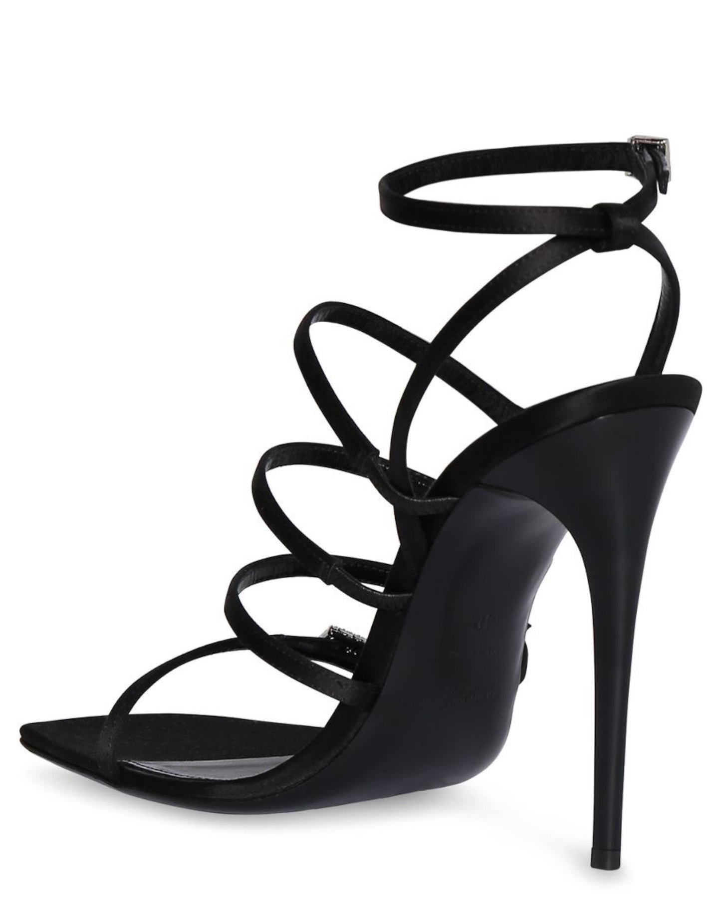 Saint Laurent 110mm Jerry Crepe Satin Sandals