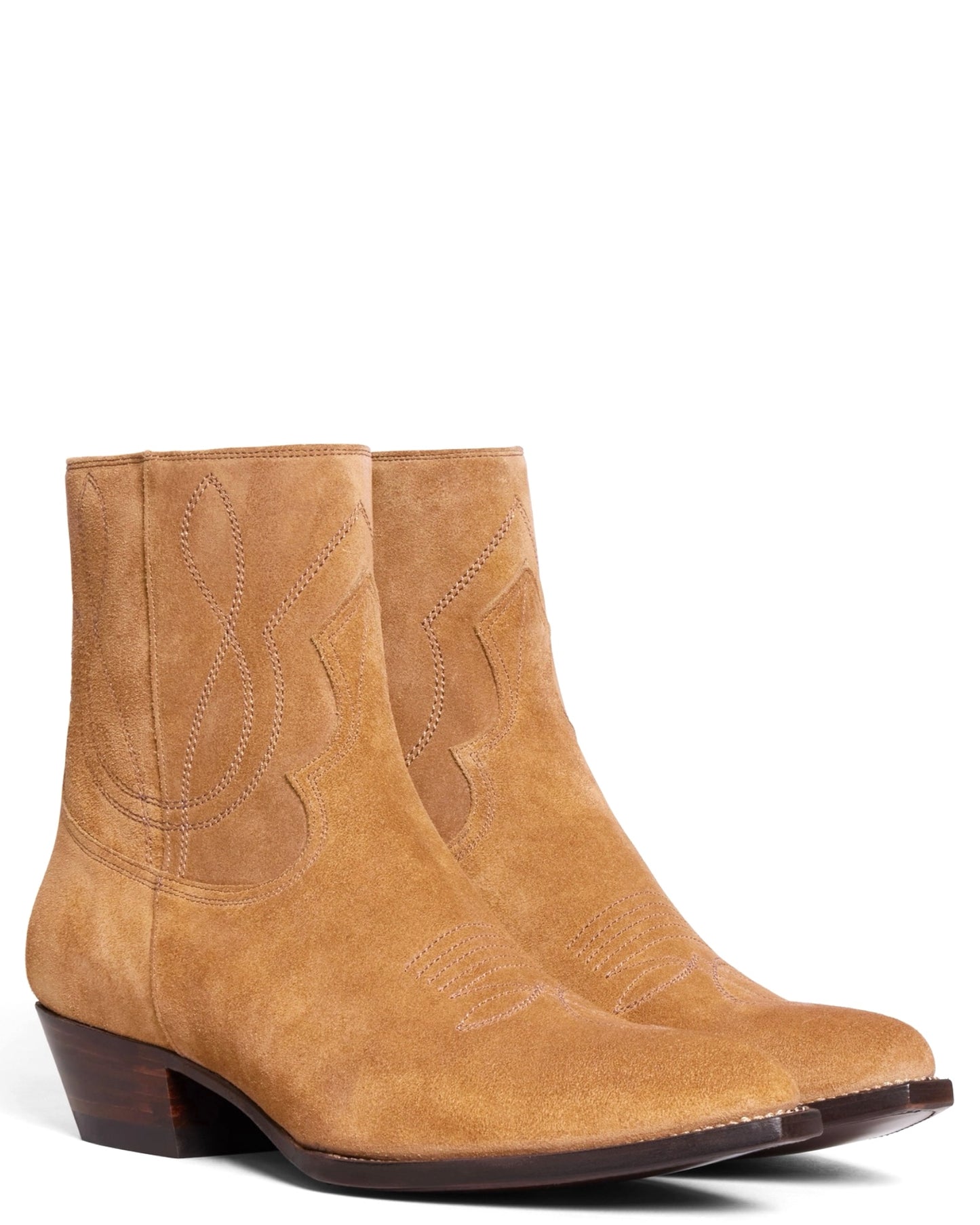 Celine Western Zipped Boots in Suede Calfskin