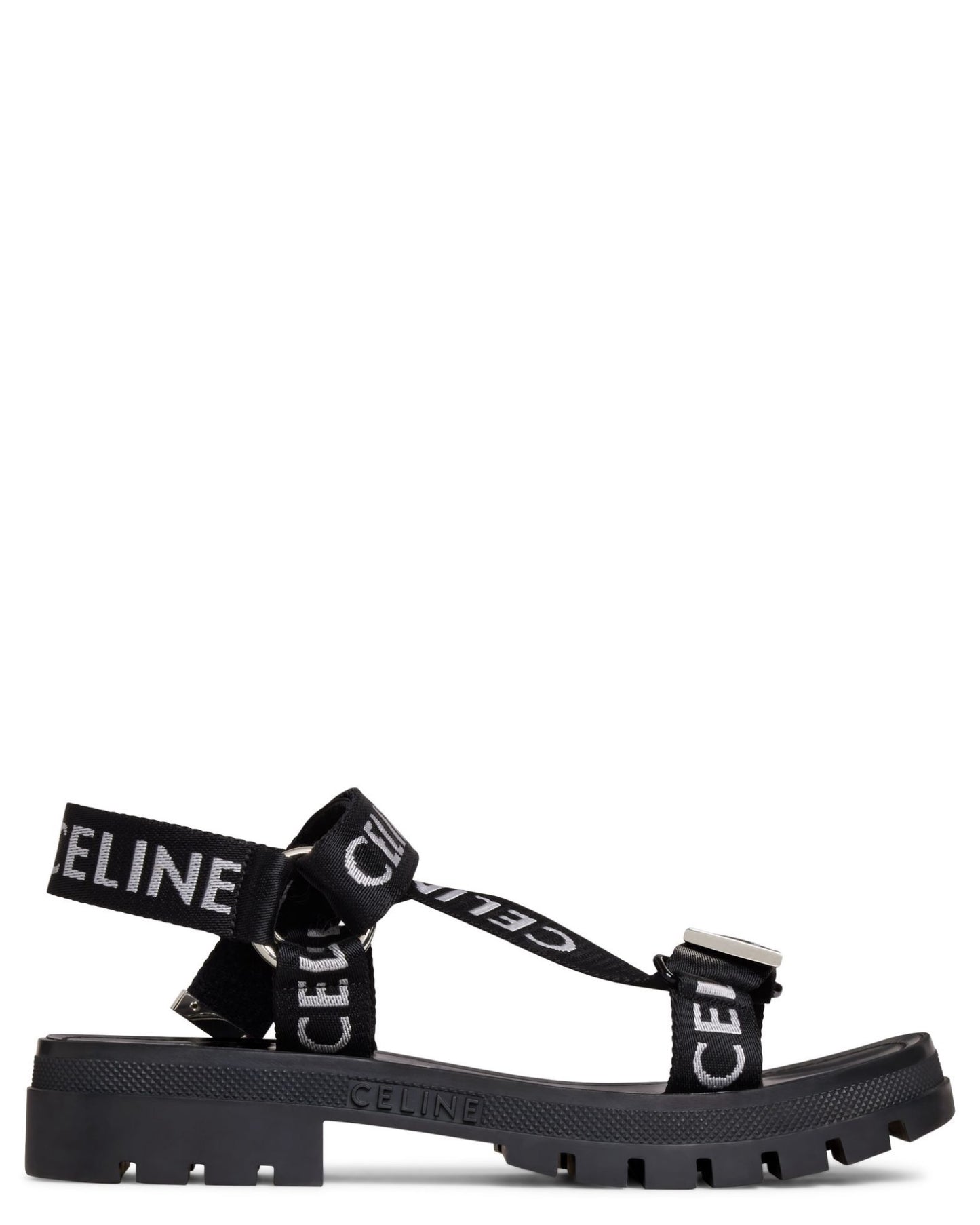 Celine Leo Strappy  with "CELINE" Jacquard Sandals