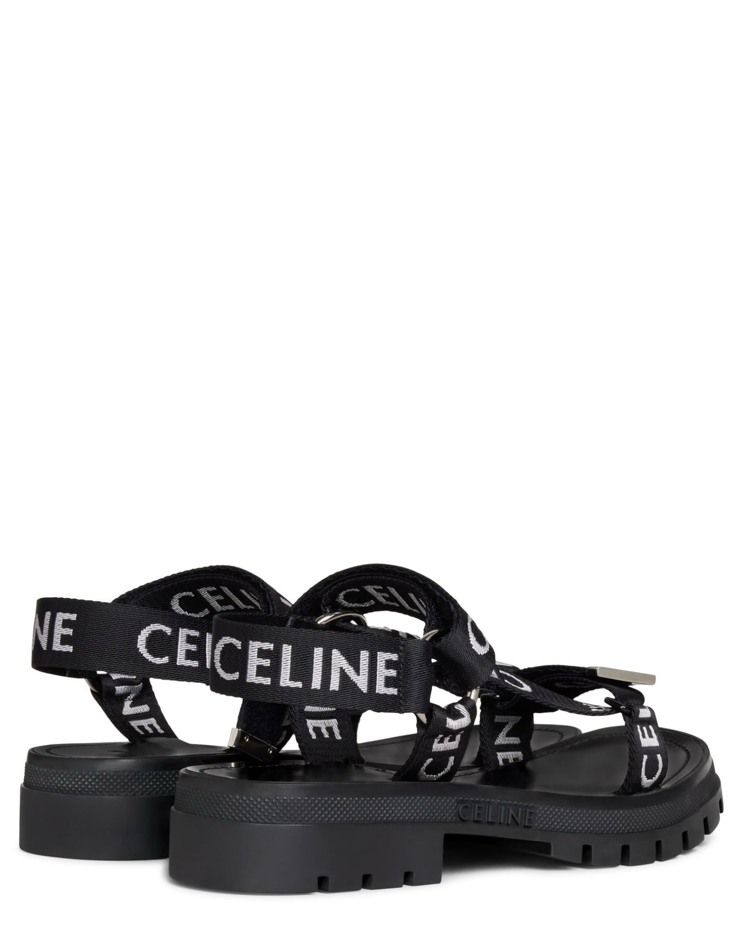 Celine Leo Strappy  with "CELINE" Jacquard Sandals