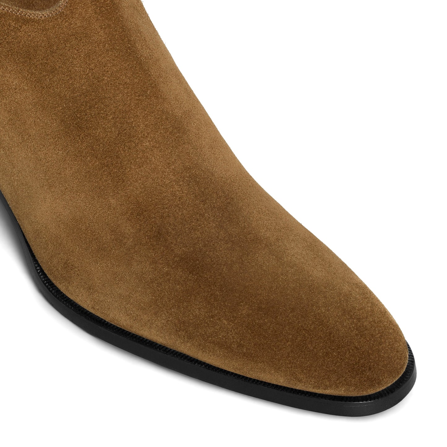 Celine Drugstore Back Buckle Zipped Boot in Suede Calfskin