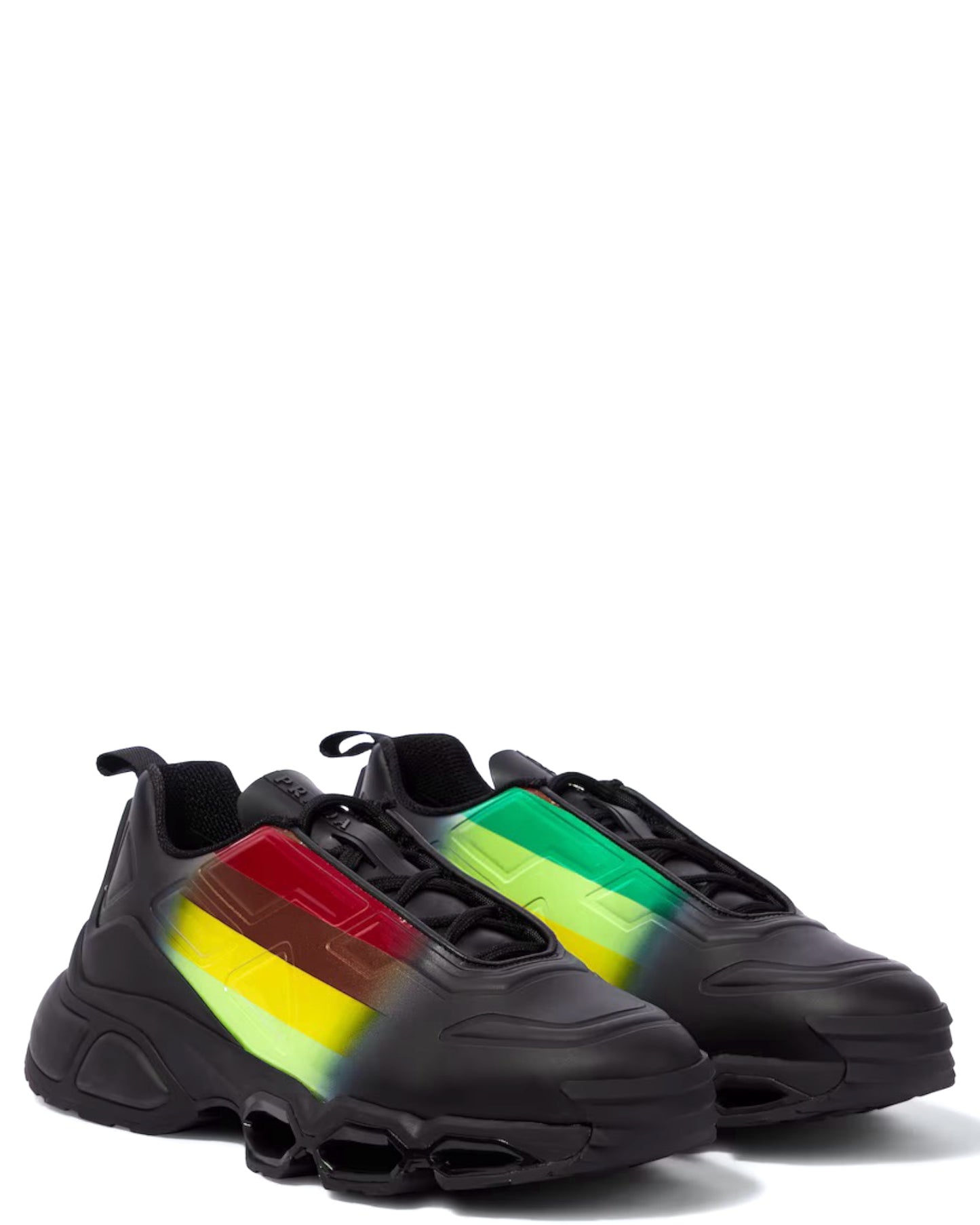 Prada Collision Cross Low-Top Sneakers