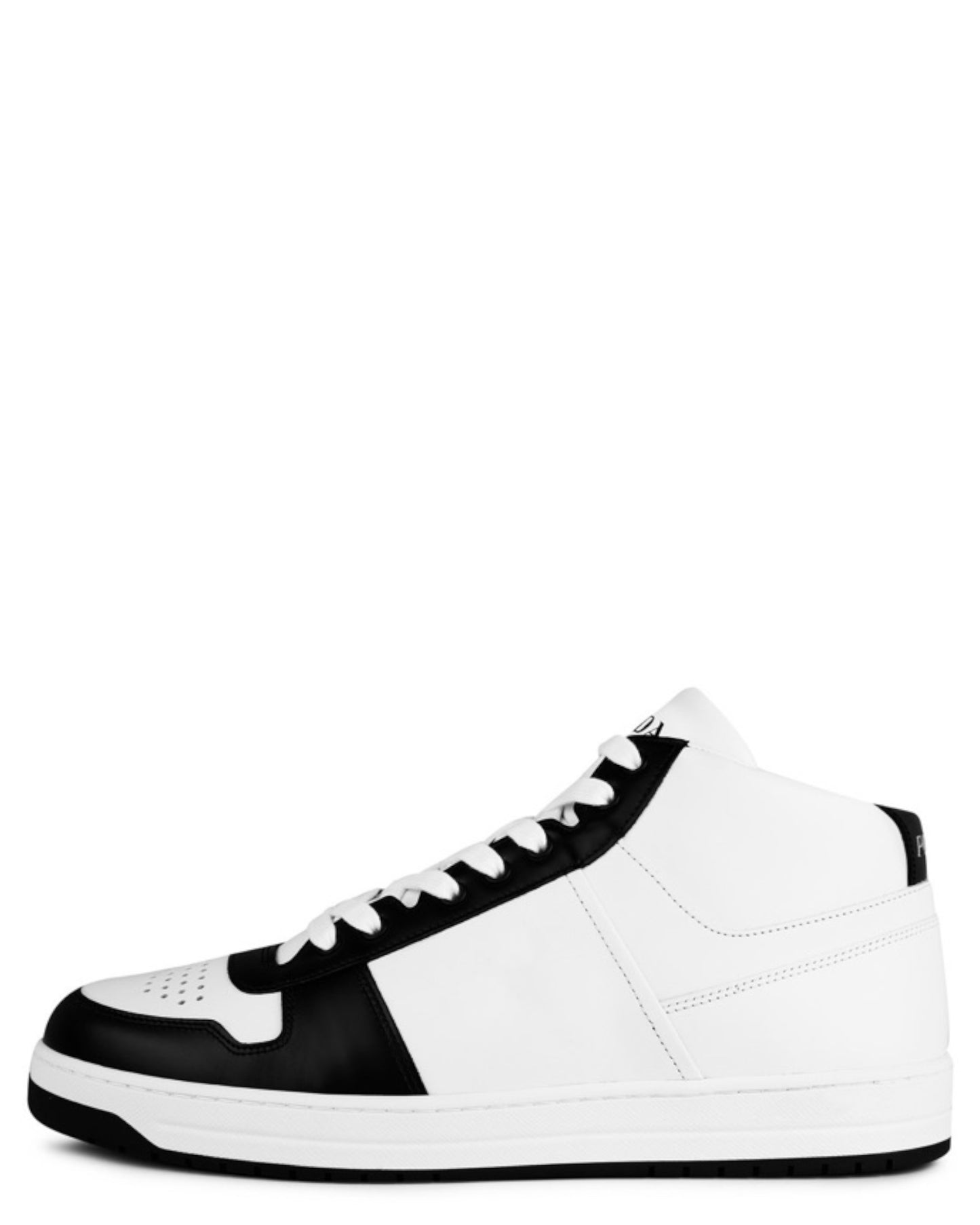 Prada Downtown Leather High-Top Sneaker