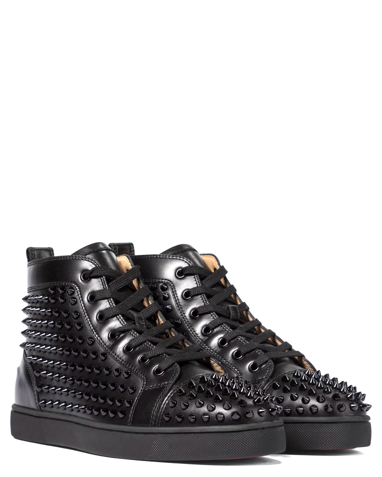 Christian Louboutin Louis Flat Calf Spikes Sneakers