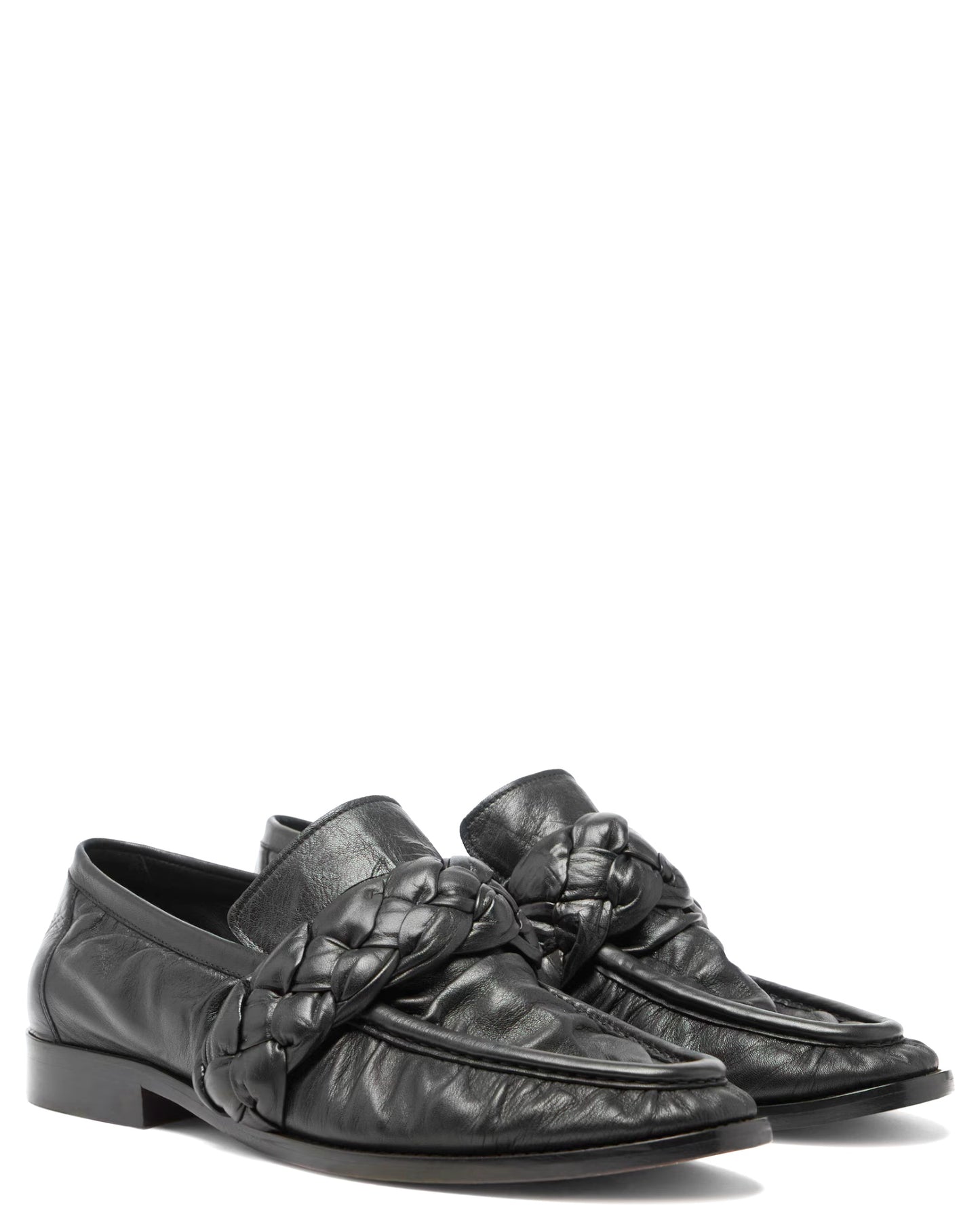 Bottega Veneta Crinkled Nappa Astaire Loafers